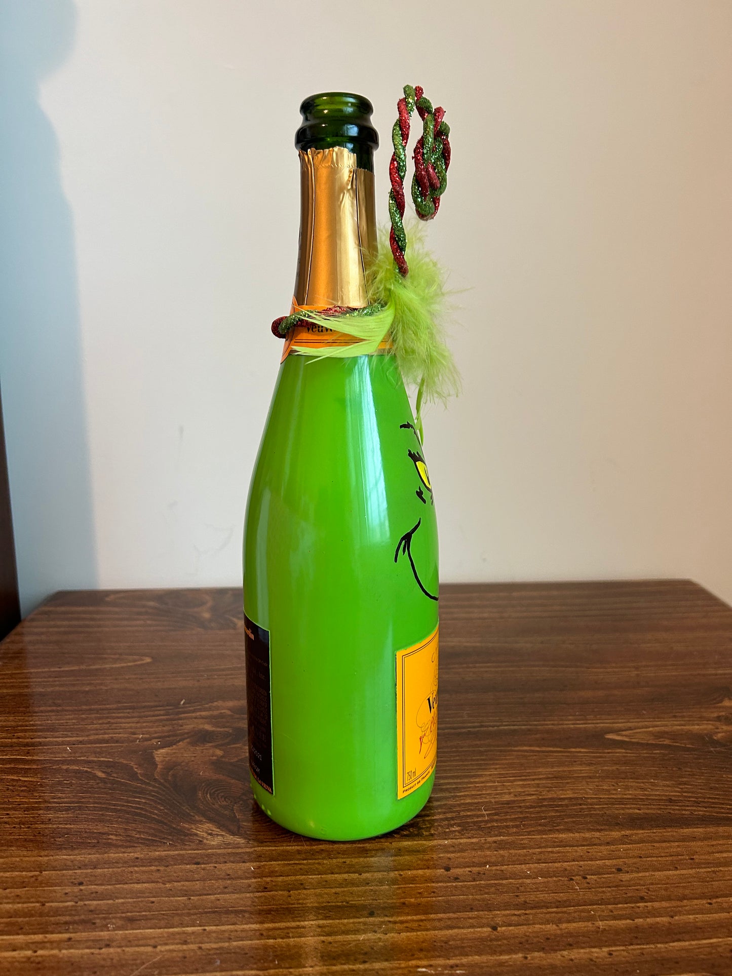 Painted Grinch Bottle