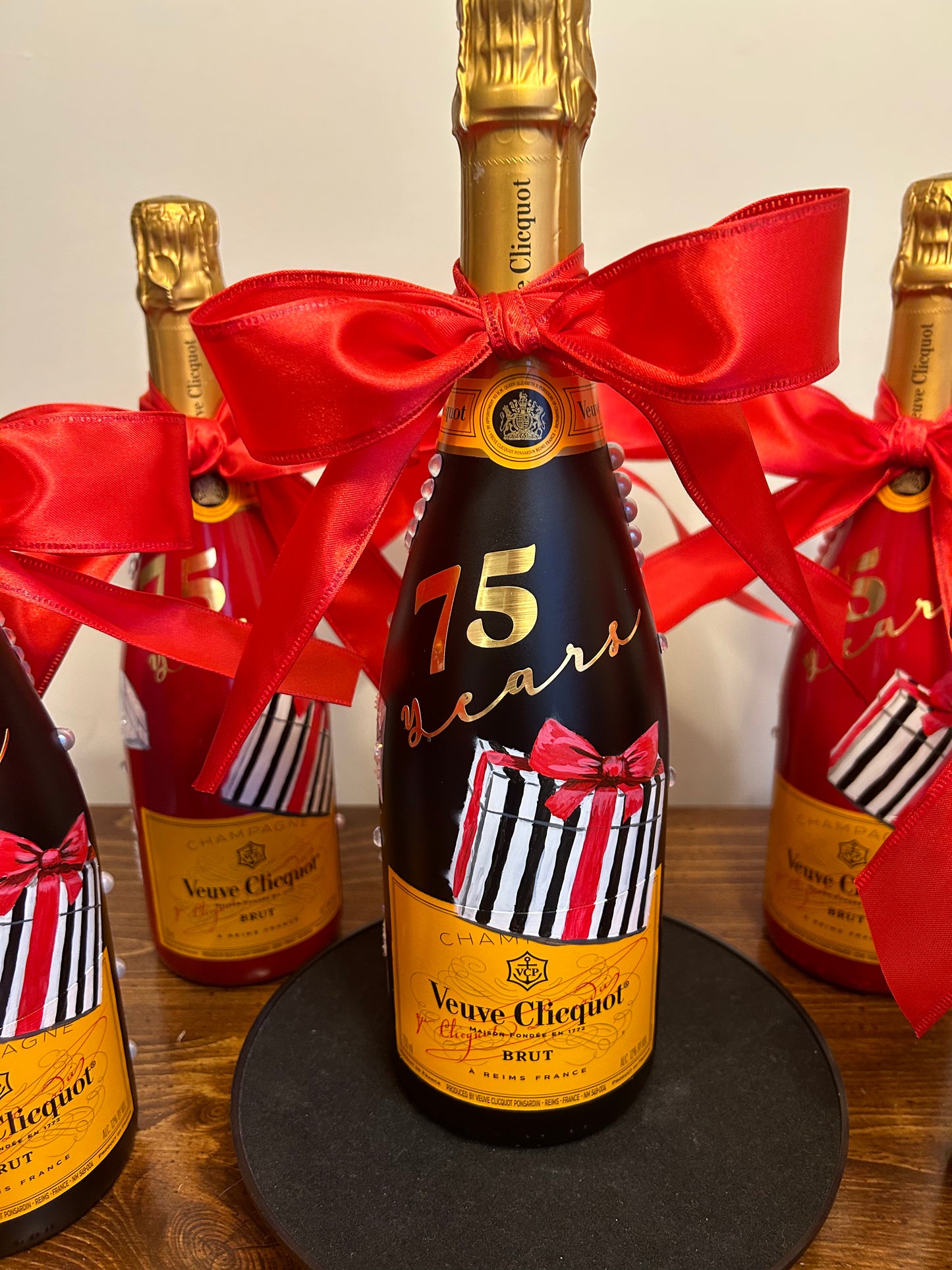 Celebration Hand Painted Champagne Bottle