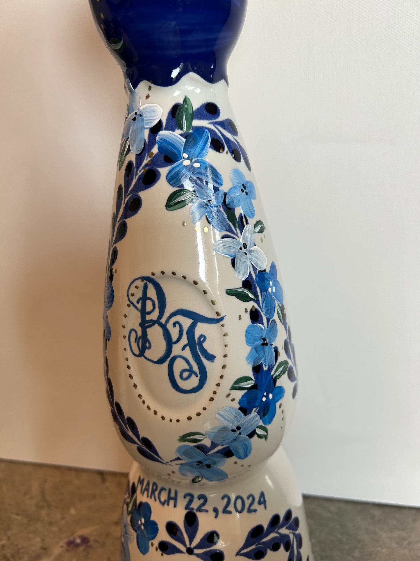 CUSTOM CLASE AZULE TEQUILA FLORAL DESIGN