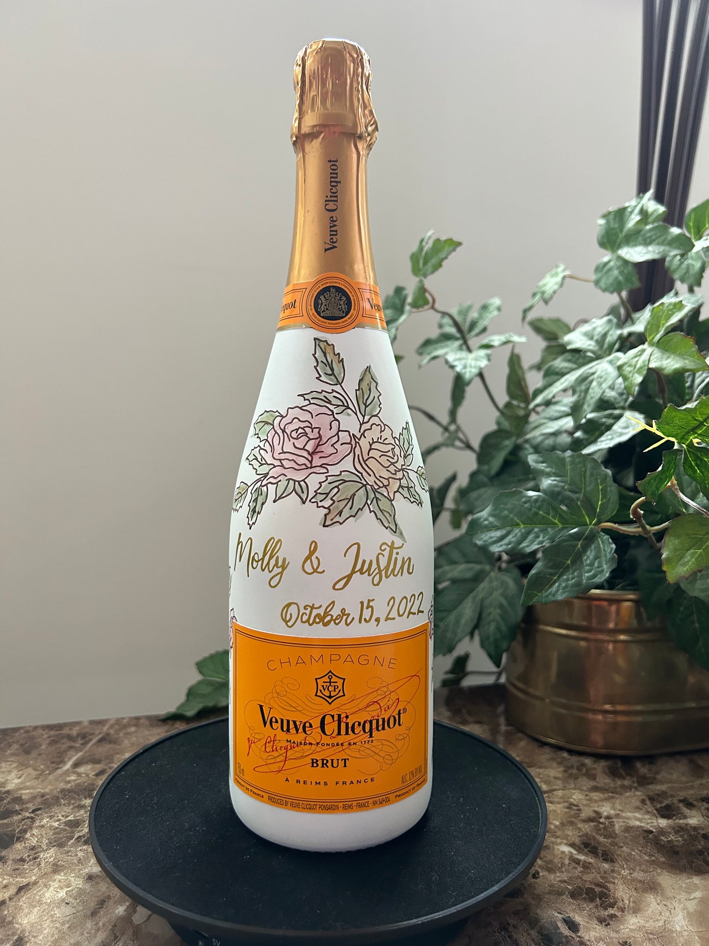 Custom Florals Bottle