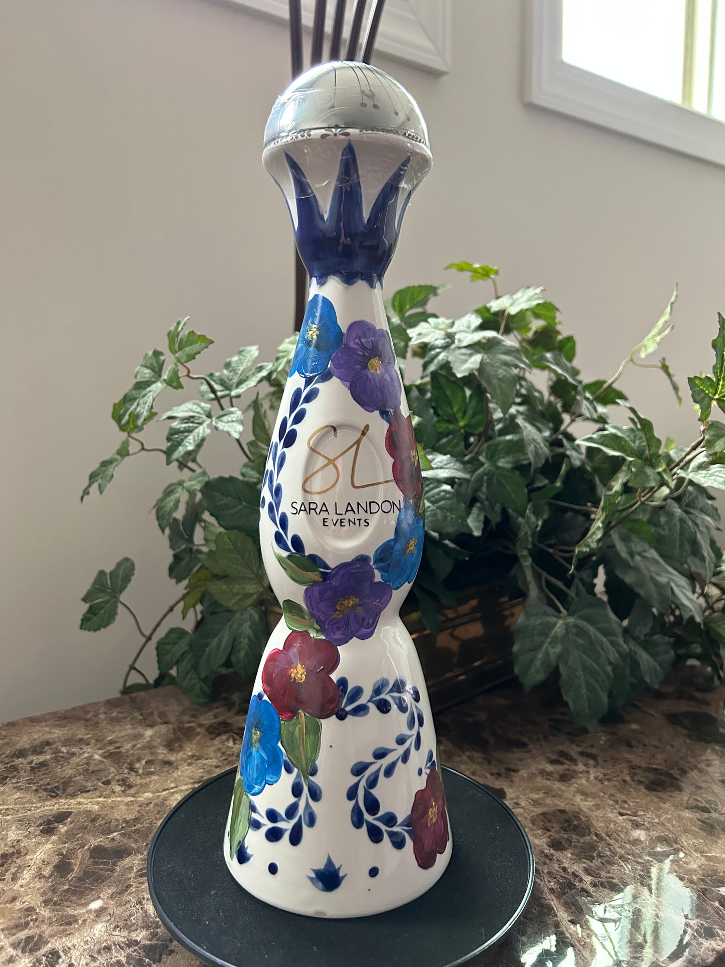 CUSTOM CLASE AZULE TEQUILA FLORAL DESIGN