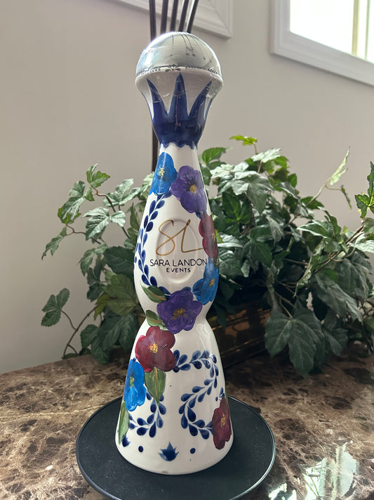CUSTOM CLASE AZULE TEQUILA FLORAL DESIGN