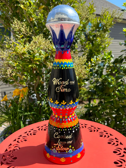 CUSTOM CLASE AZULE TEQUILA WITH MEXICAN MOTIF
