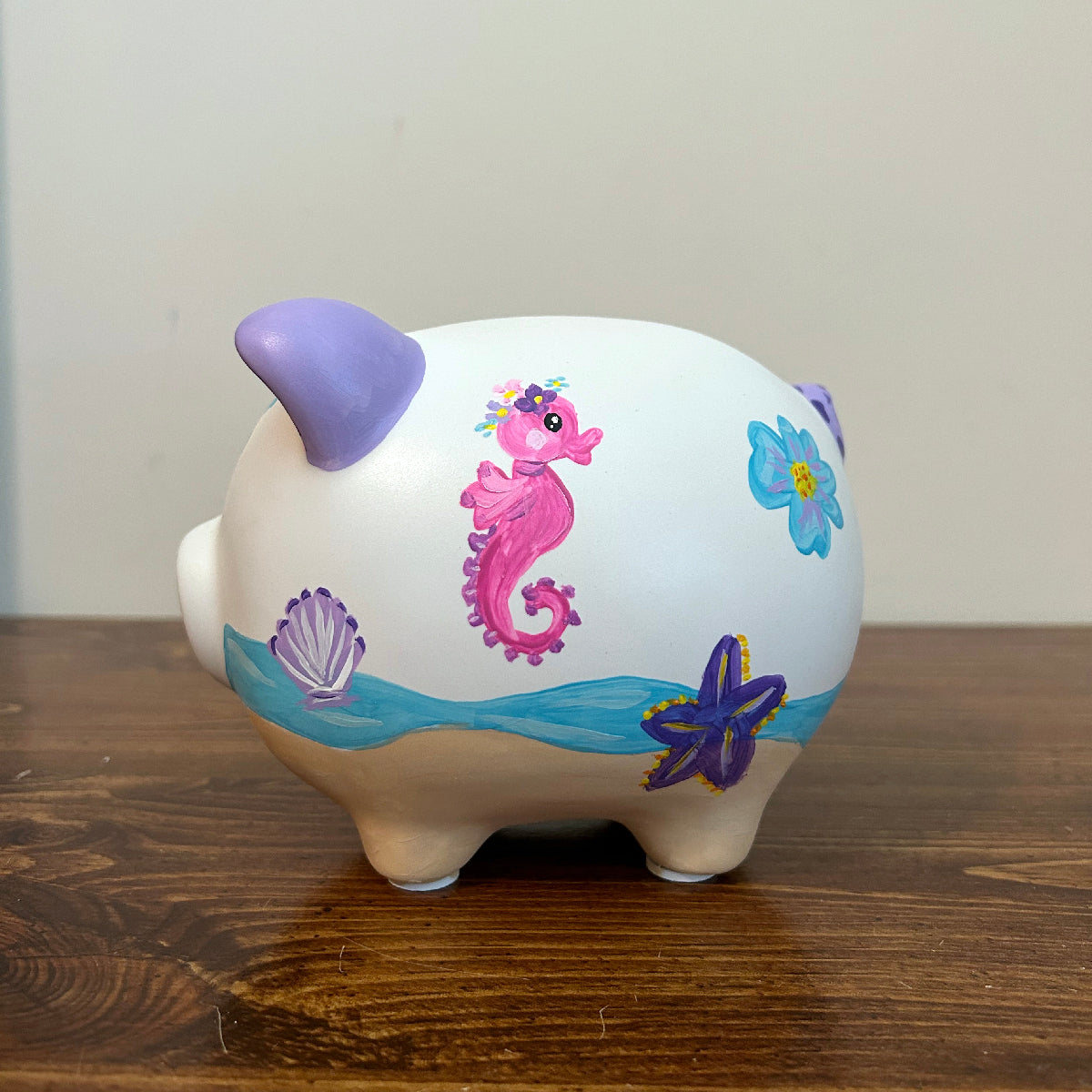 Personalized LITTLE MERMAID Design Piggy Bank