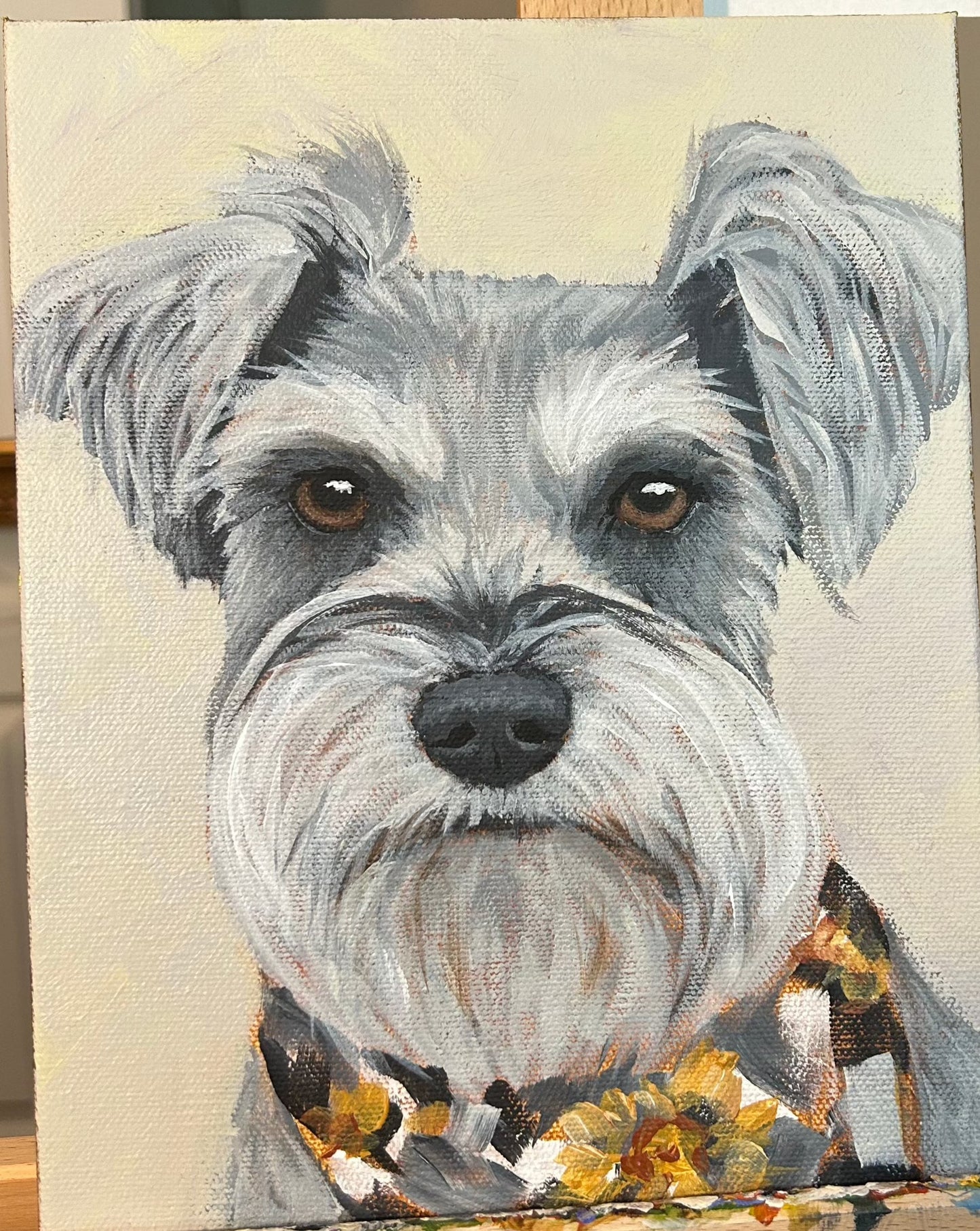 12"x12"x1.5" Pet Portrait on Stretched Canvas