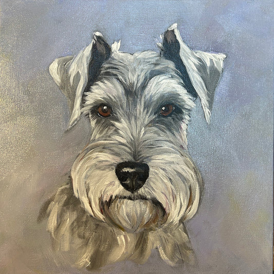 12"x12"x1.5" Pet Portrait on Stretched Canvas