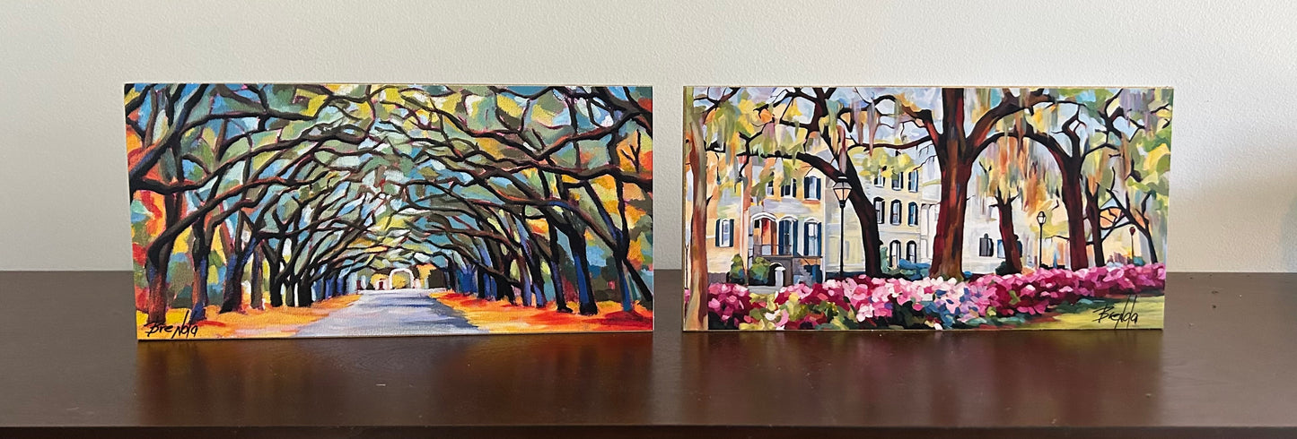 ART PRINT ON WOOD BLOCK 6x12"