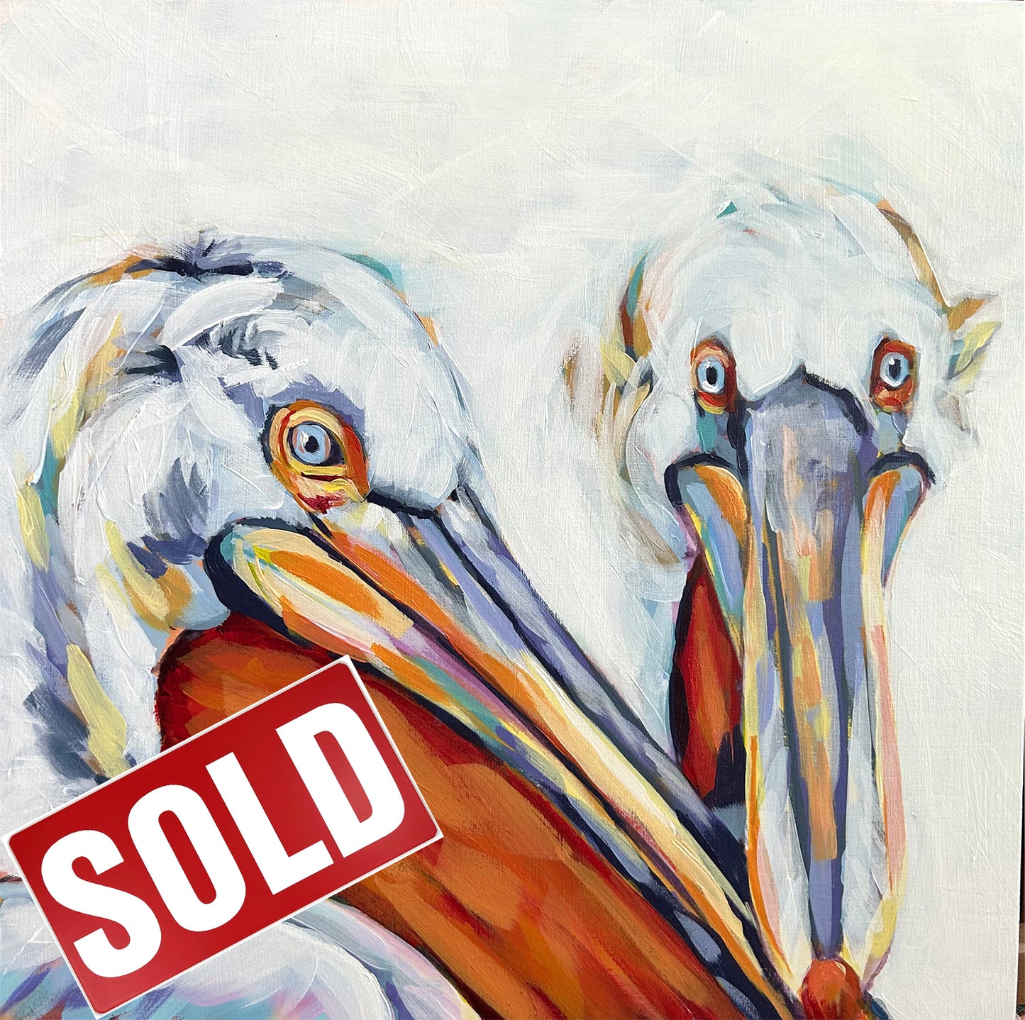 WHITE PELICAN PAIR